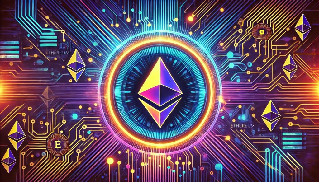 Dall·e 2024 10 07 11.04.30 An Eye Catching Image Featuring The Ethereum Logo In The Center Surrounde.jpeg