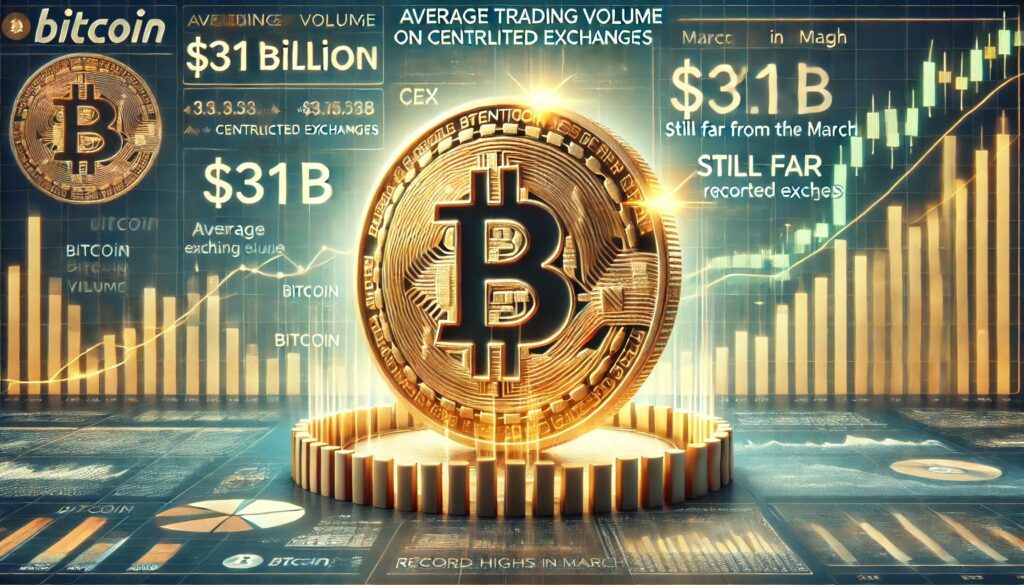 Dall·e 2024 12 23 05.46.25 A Financial Themed Image Highlighting Bitcoins Average Trading Volume On.jpeg