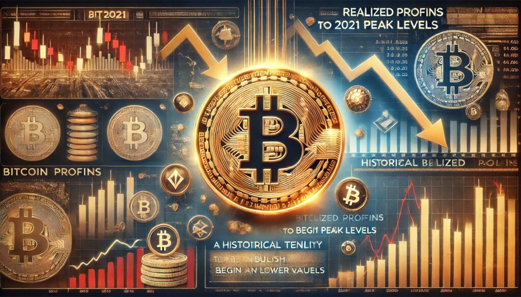 Dall·e 2025 01 08 06.03.34 A Financial Themed Image Highlighting Bitcoin Realized Profits Dropping T.jpeg