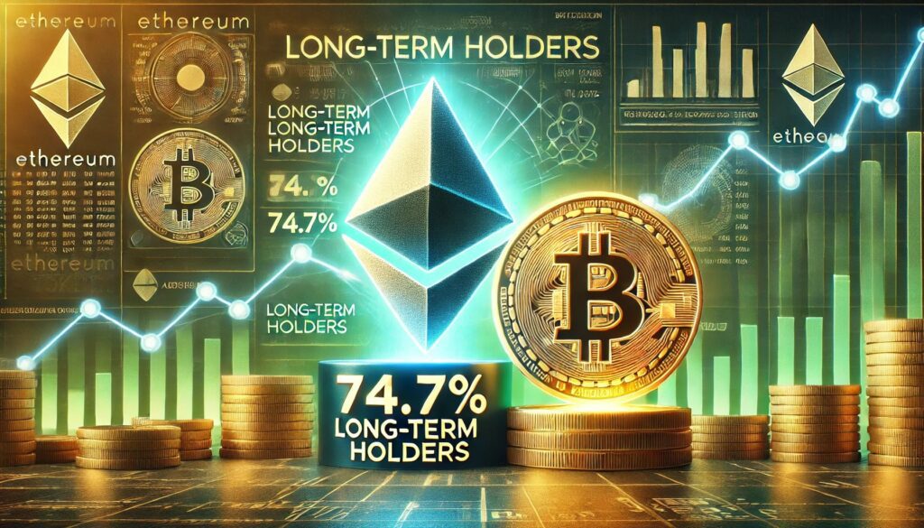 Dall·e 2025 01 10 05.51.06 A Financial Themed Image Highlighting Ethereum Leading Bitcoin In Long Te.jpeg