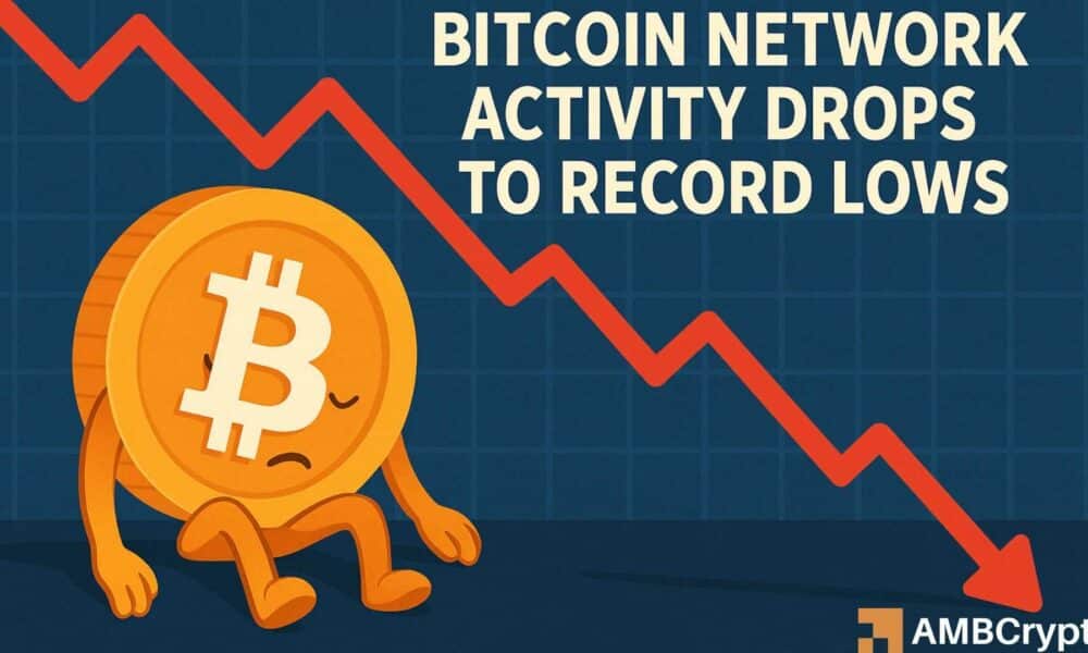 Is Bitcoin recovery at risk? – This metric reflects “bears market” levels Bitcoinnetworkactivitywp 1000x600.jpg