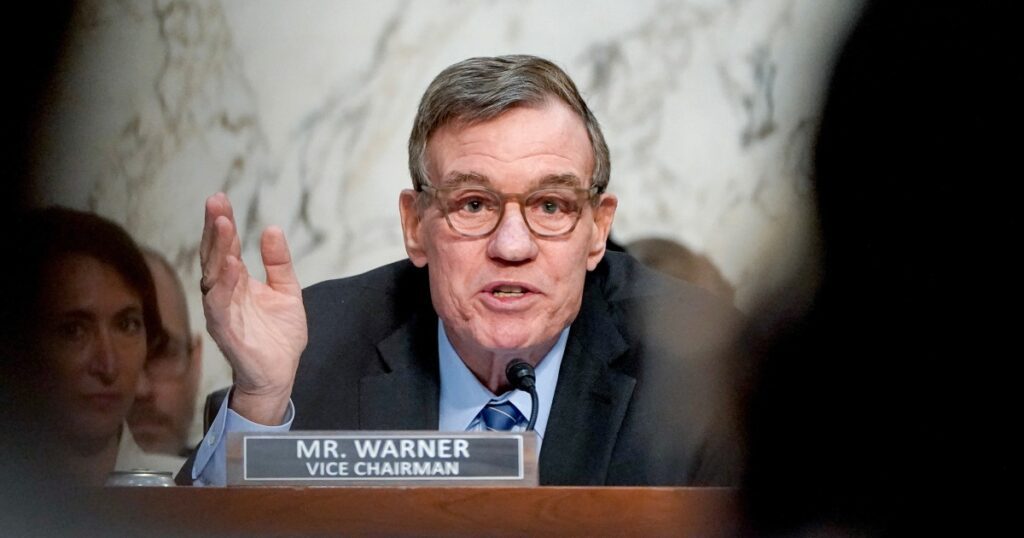 The Senate advances a major bill on the regulation of cryptography during a bipartite vote 250519 mark warner se 511p c93240.jpg