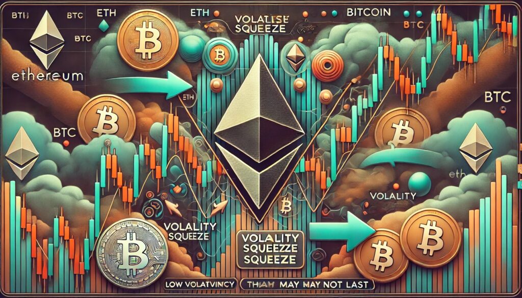 Dall·e 2025 05 07 05.28.37 a financial themed image showing ethereum eth entering a compression zone.jpeg