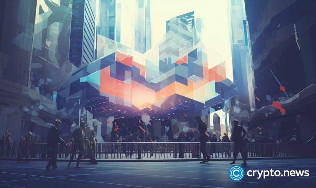 Crypto news finance stock exchange blurry blackground bright colors low poly style v5.2.jpg