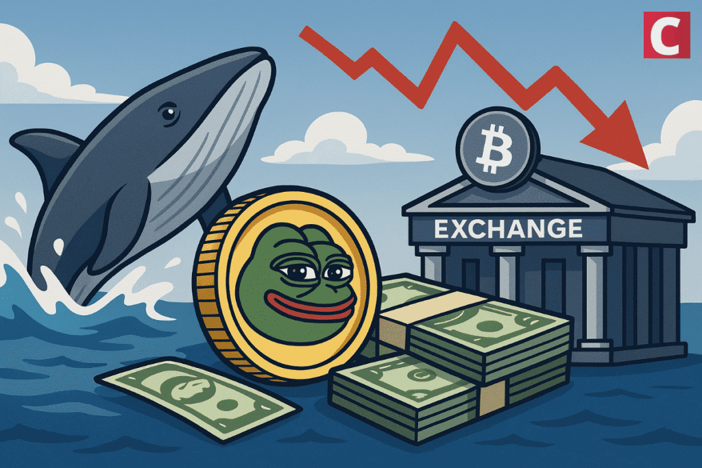 Pepe whale deposits 6m to exchange as price drops 11 percent.png