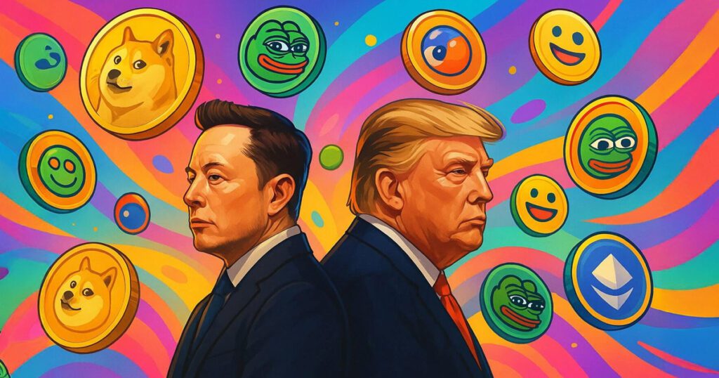 Trump – Musk Feud becomes even Meta, leads to an increase in the volume of trading Musk trump meme.jpg