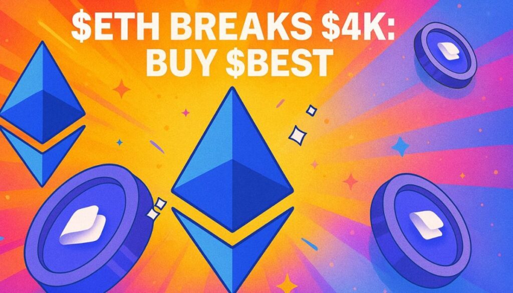 Ethereum exceeds $ 4,000 with Momentum Building – Why $ Best could be the next big winner Ethereum breaks 4k momentum builds best wallet token next big winner e1754761945739.jpg