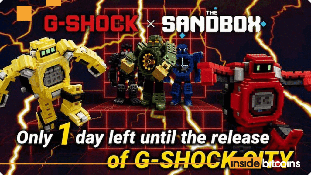 G-Shock is expected to launch a city in the metavese sandbox this week G shock and the sandbox optimized 1.png