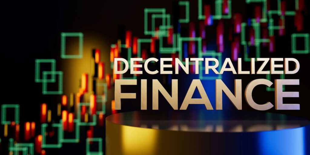 Text saying decentralized finance with colorful digital chart backdrop.jpg