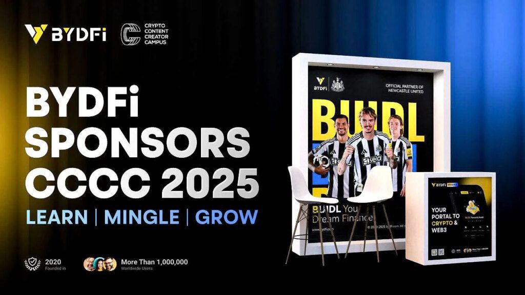 BYDFi joins CCCC Lisbon 2025 as a sponsor, empowering Web3 creators and education