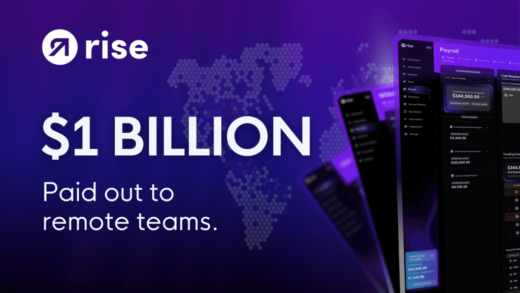 Rise exceeds $1 billion in total payroll volume, solidifying its leadership in hybrid payroll