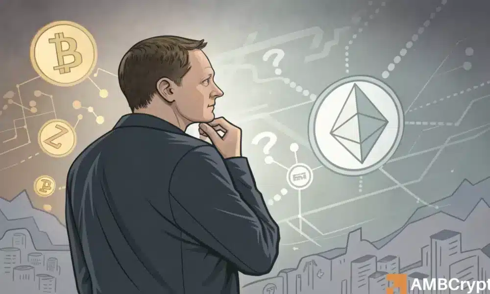 ETHZilla crashes at 97%, Thiel leaves the “Ethereum Treasury” model